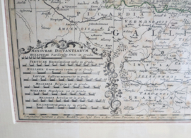 Antieke landkaart België Johan Baptist Homann 1747