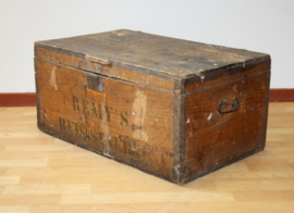 Houten kistje met opdruk