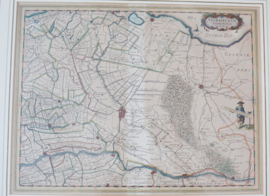 Antieke kaart Utrecht Willem Bleau, 17e eeuw