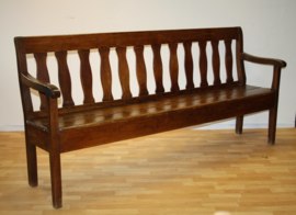 Antieke grenen bank