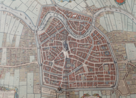 Antieke kaart Haarlem Johannes Blaeu 1646