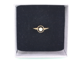Antieke 18 karaat gouden ring parel