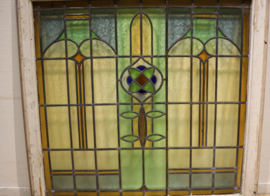 Art Deco glas-in-lood-raam