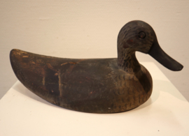 Oude houten lokeend