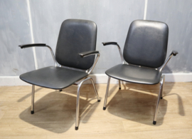 Set vintage buisframe armstoelen