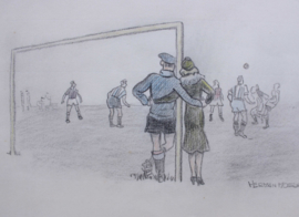 Herman Moerkerk (1879-1949) tekening voetballers