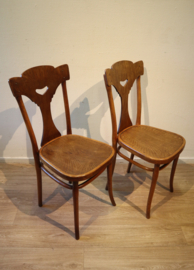 Set Jugendstil  Thonetstoelen