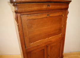 Antieke Hollandse secretaire à abbatant
