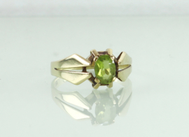 Vintage gouden ring peridot