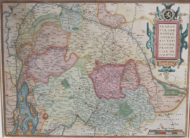 Antieke kaart Brabant 1584
