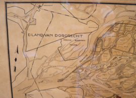 Oude kaart bodemgebruik Oude Maasje en de Donge