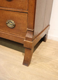Antieke Hollandse secretaire à abbatant