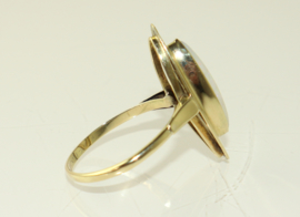 Vintage gouden ring met opaal, jaren '60/'70