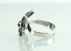 Vintage zilveren ring mos Theodor Klotz (Teka) jaren ‘70