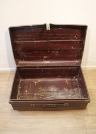 Vintage metalen reiskoffer Hagemeijer