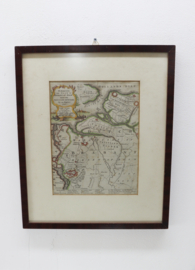 Antieke kaart Markiezaat Bergen op Zoom 1747