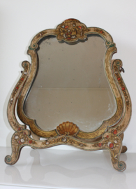 Antieke tafelspiegel met Chinoiserie decor