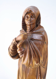 Antiek houten beeld Madonna van Neurenberg