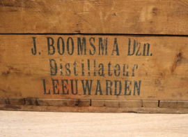 Houten transportkistje Boomsma Leeuwarden