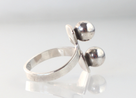 Vintage zilveren ring, Bengt Hallberg, Zweden ‘70