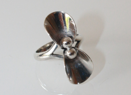 Vintage zilveren ring Deens design Niels Erik From (1908-1986)