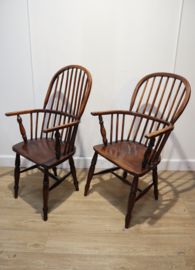 Set antieke Windsor armstoelen