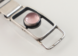 Zilveren armband rozenkwarts Georg Kramer jaren ‘60