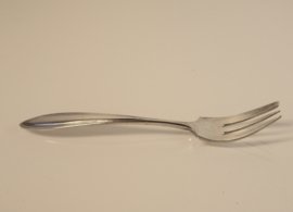 Set antieke zilveren puntfilet taartvorkjes met taartschep, 1928
