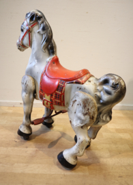 Vintage metalen speelgoed paard MoBo Bronco