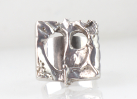 Vintage zilveren ring Juhls, Noorwegen jaren ‘60/’70