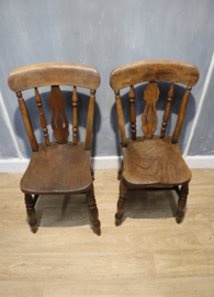 Set van vier antieke Windsorstoelen