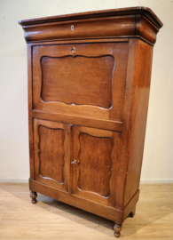 Antieke Hollandse secretaire à abbatant