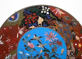 Antiek Japans cloisonné bord