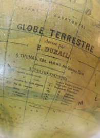 Grote antieke Globe E. Dubail