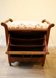 Jugendstil pianokrukje met lectuurbakje