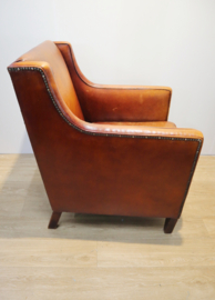 Lederen clubfauteuil