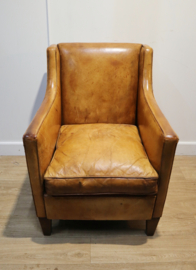 Lederen clubfauteuil