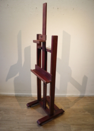 Oude houten schildersezel