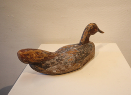 Antieke houten lokeend