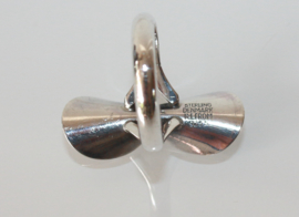 Vintage zilveren ring Deens design Niels Erik From (1908-1986)