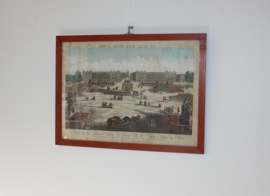 Antieke gravure Parijs 18e eeuw