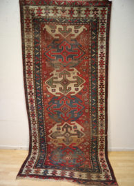 Antiek Perzisch kleed Kazak 236 x 106 cm