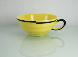 Art Deco kop en schotels, Leendert Muller