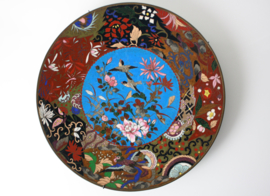 Antiek Japans cloisonné bord