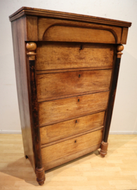Antieke Hollandse Empire chiffonière