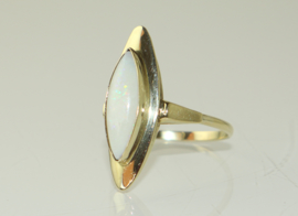 Vintage gouden ring met opaal, jaren '60/'70