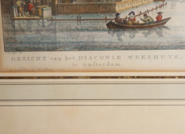 Gravure Diaconie weeshuis Amsterdam 1760