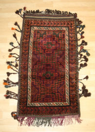 Perzisch kussen met kralen 112 x 62 cm