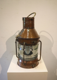 Koperen scheepslamp