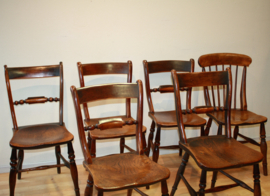 Zes prachtige antieke Oxford Windsorstoelen S Hazell